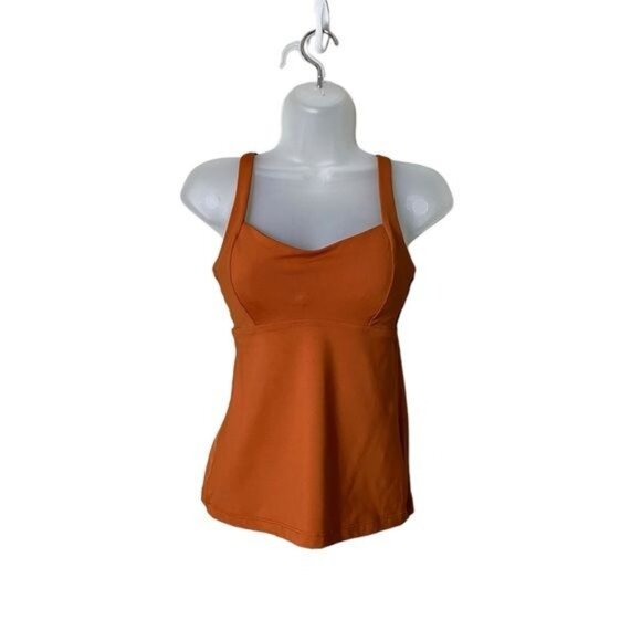 Athleta Entwined Bra Cup Tankini Swim Tank New UPF 50+ Palomino 32 B/C - Picture 4 of 12